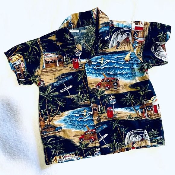 “Made in Hawaii” Toddler Hawaiian Surf Shirt - Picture 1 of 2
